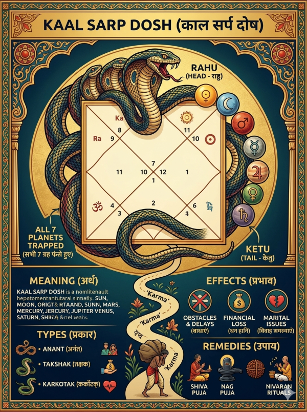 12 Types of Kaal Sarp Dosh Explained