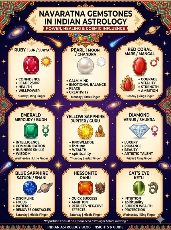 Gemstones in Astrology: Meaning, Benefits, and How to Choose