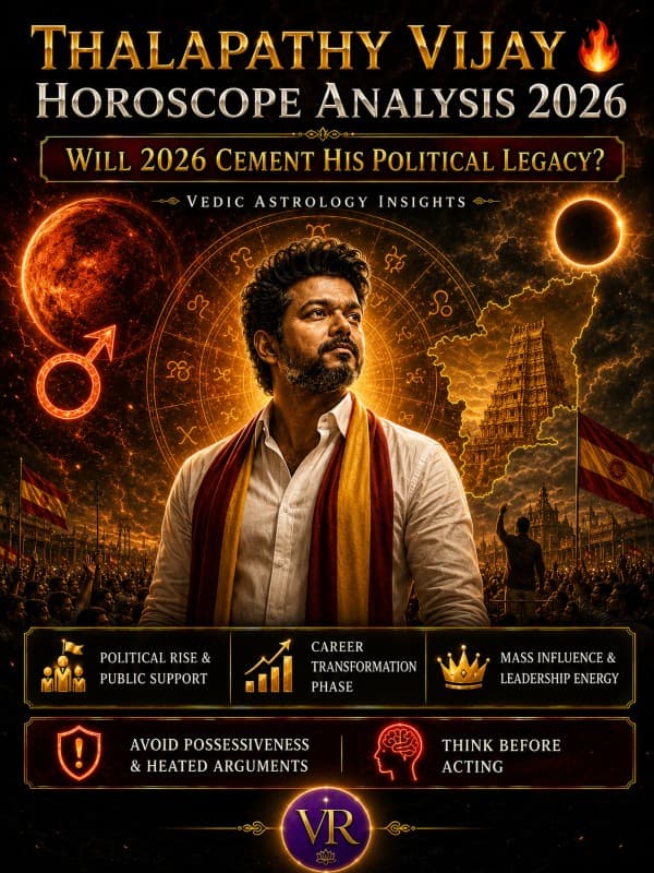 Thalapathy Vijay Horoscope Analysis: Will 2026 Cement His Political Legacy?